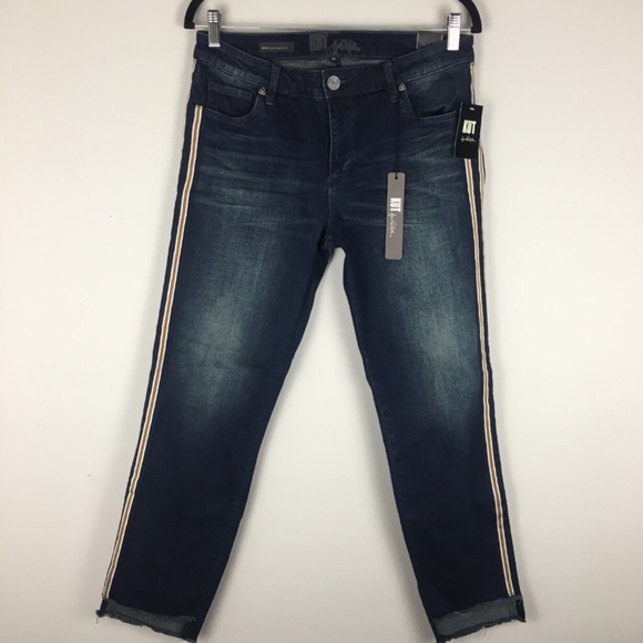 kut from the kloth 'emma' raw hem cropped jeans - Picture 2 of 7